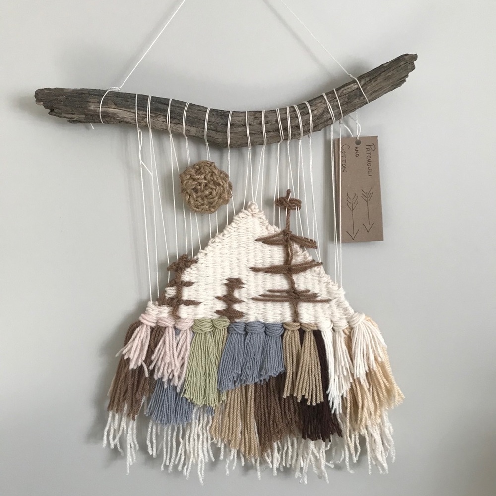 Boho Woven Fiber Wall Art